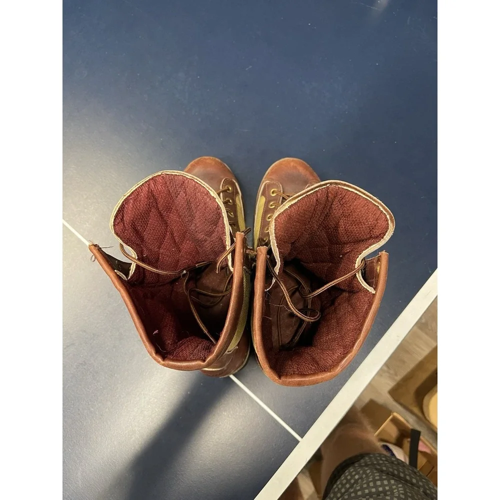 Vintage Danner 8168 Brown Hiking Boots Size 7D Made In USA Vibram Sole